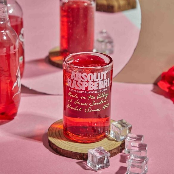Absolut Raspberry Mini Glass - Capacity 175 ml