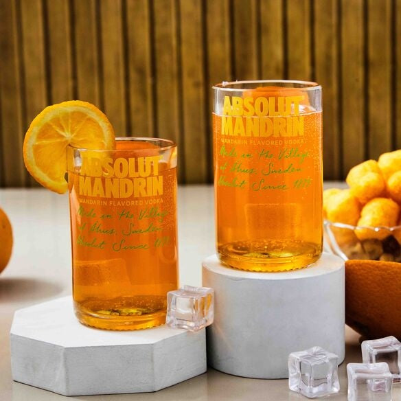 Absolut Mandrin Mini Glass set of Two - Capacity 175 ml