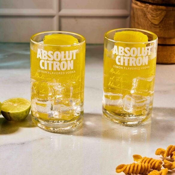Absolut Citron Mini Glass set of Two - Capacity 175 ml