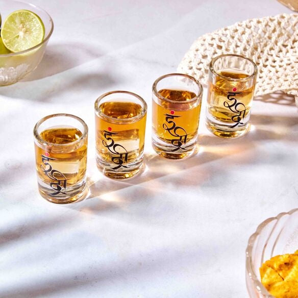 Indri Shot Glass set of Four - Capacity 70 ml