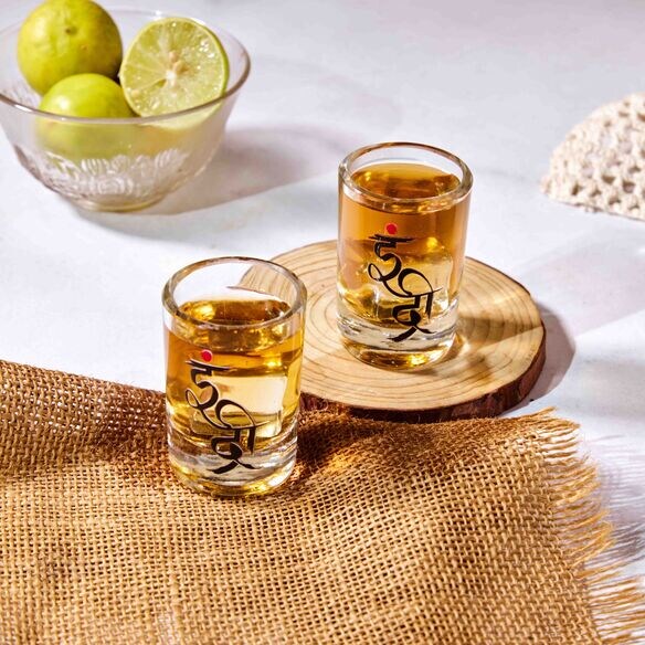 Indri Shot Glass set of Two - Capacity 70 ml