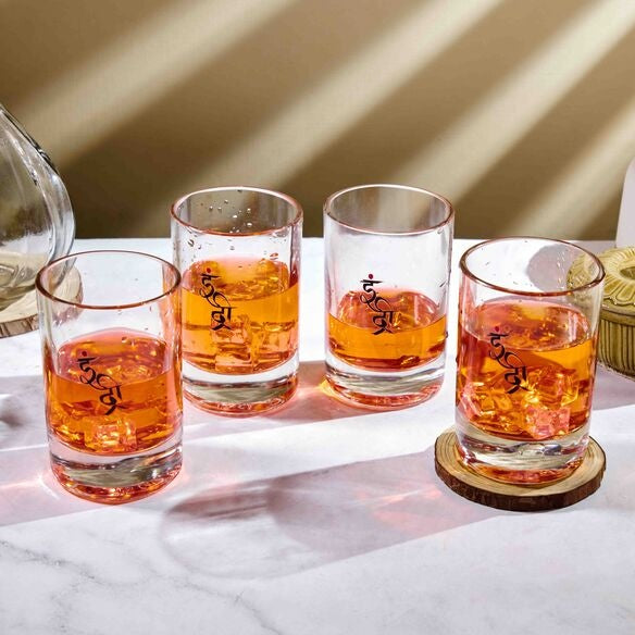Indri Glass set of Four - Capacity 250 ml