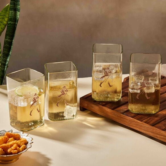 Black label Glass set of Four - Capacity 300 ml