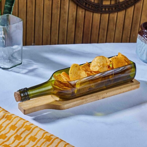 Wine Brown Platter with tray