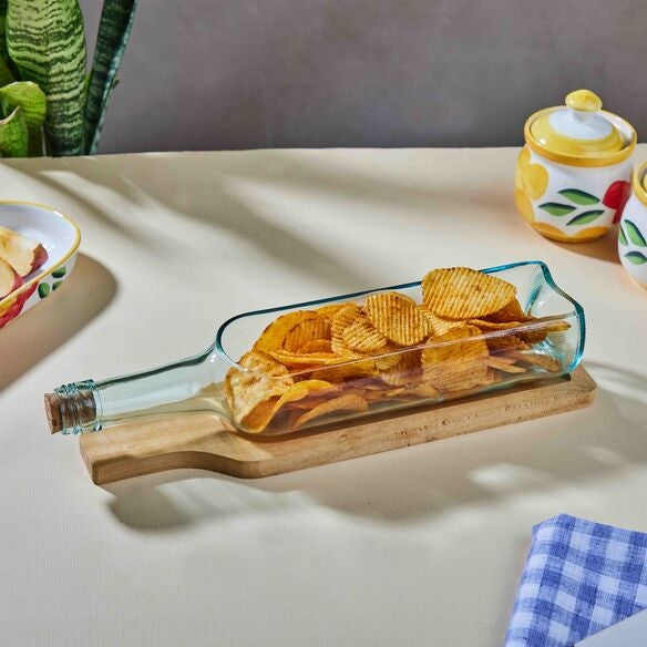 Wine Transparent Platter with tray