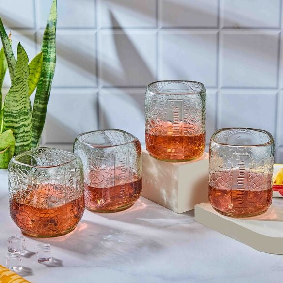 Old monk Glass set of Four - Capacity 300 ml