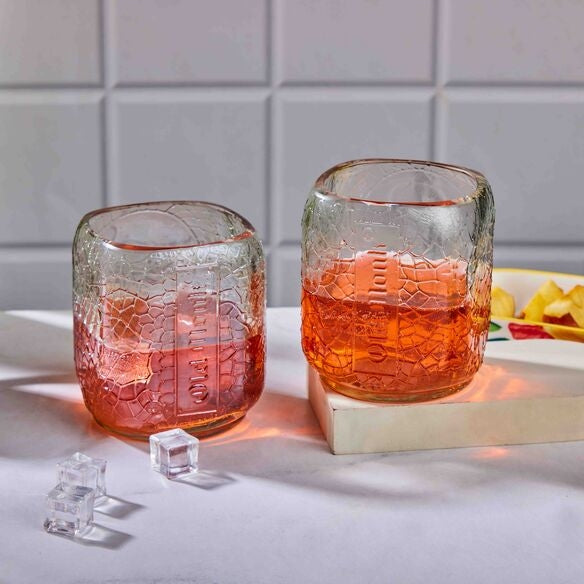 Old monk Glass set of Two - Capacity 300 ml