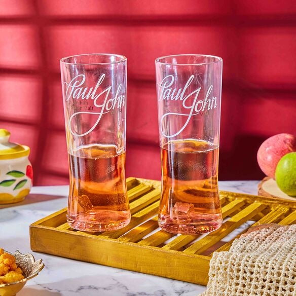 Paul John Clear Long Glass set of Two - Capacity 600 ml