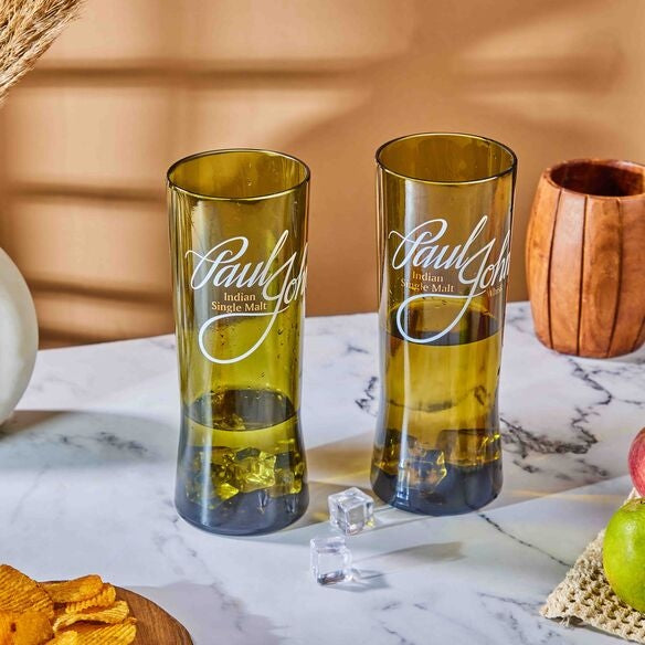 Paul John Brown Long Glass set of Two - Capacity 600 ml